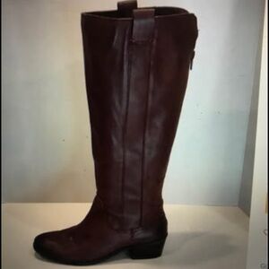 Sole Society Brown Over the Knee Boots Sleek Design